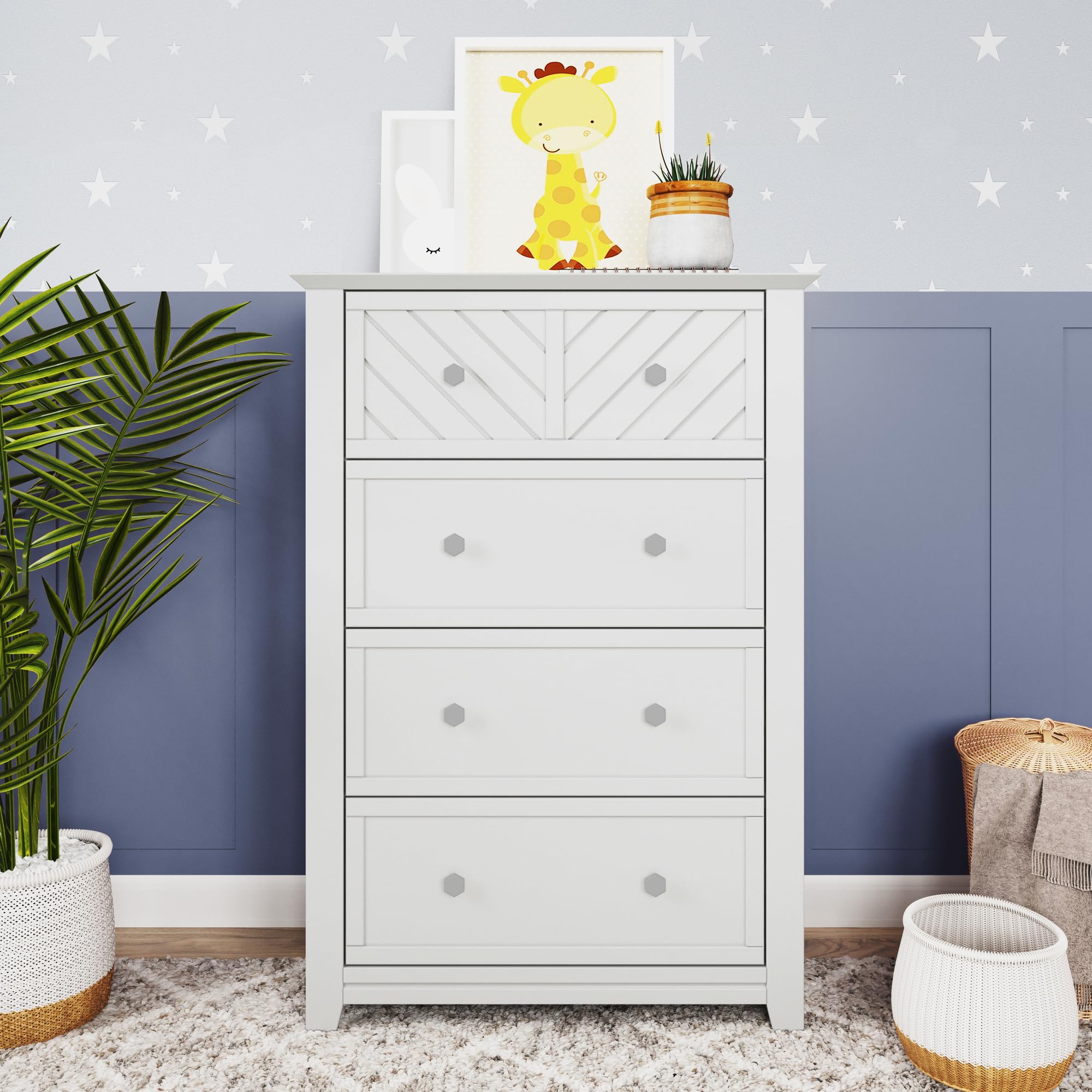 Child Craft Atwood 4Drawer Dresser for Nursery or Bedroom, Plenty of