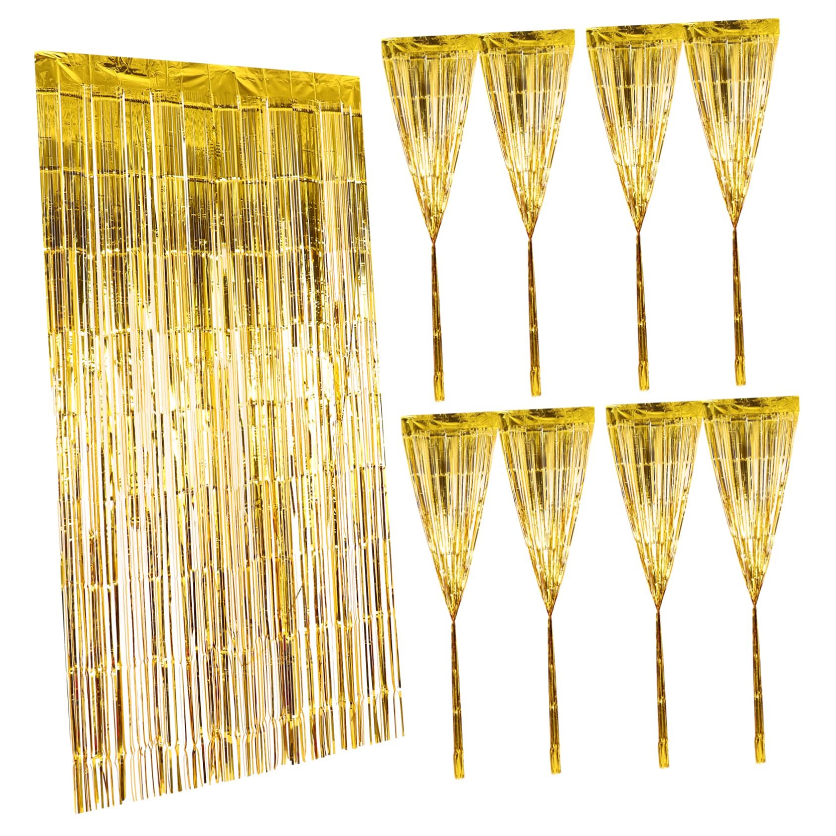 Alasum 6pièces Rideaux Métalliques Franges Tinsel pour Décorations De Fête Couverture De Fond pour Et Événements