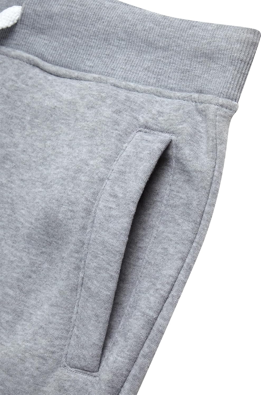 WT02 Mens Basic Open Bottom Fleece Jogger Sweatpants - Image 4