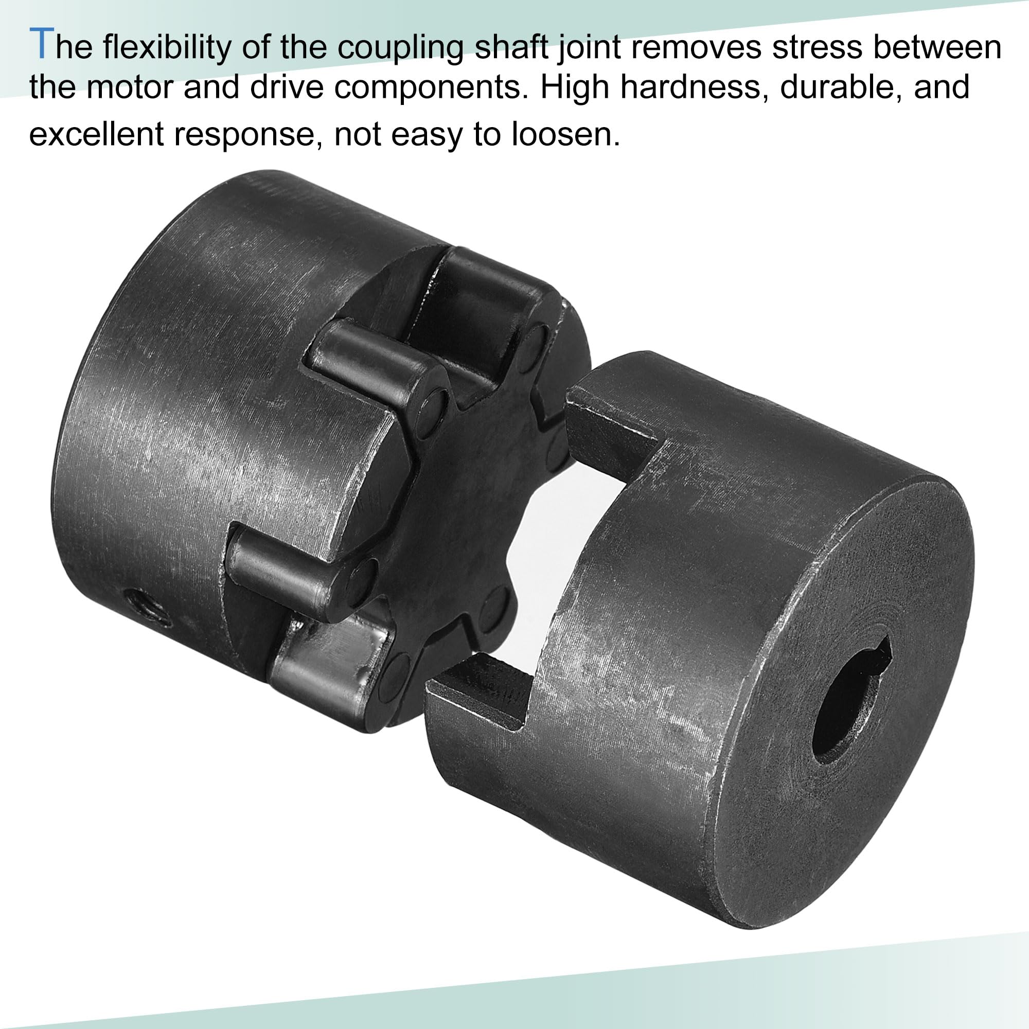 sourcing map Flexibel Kupplung Welle 10mm bis 20mm Flexible Kupplung 53mm L x 44.5mm OD Motor Kupplung Gelenk