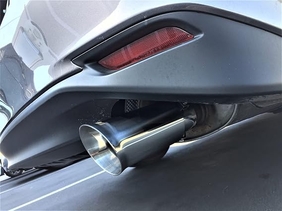 NETAMI 2.5 Inlet to 4 Outlet Exhaust Tip Stainless Steel Double Wall Chrome Polish Bolt-on 2.5 Inlet, 4 Flared Outlet, Overall Length: 9