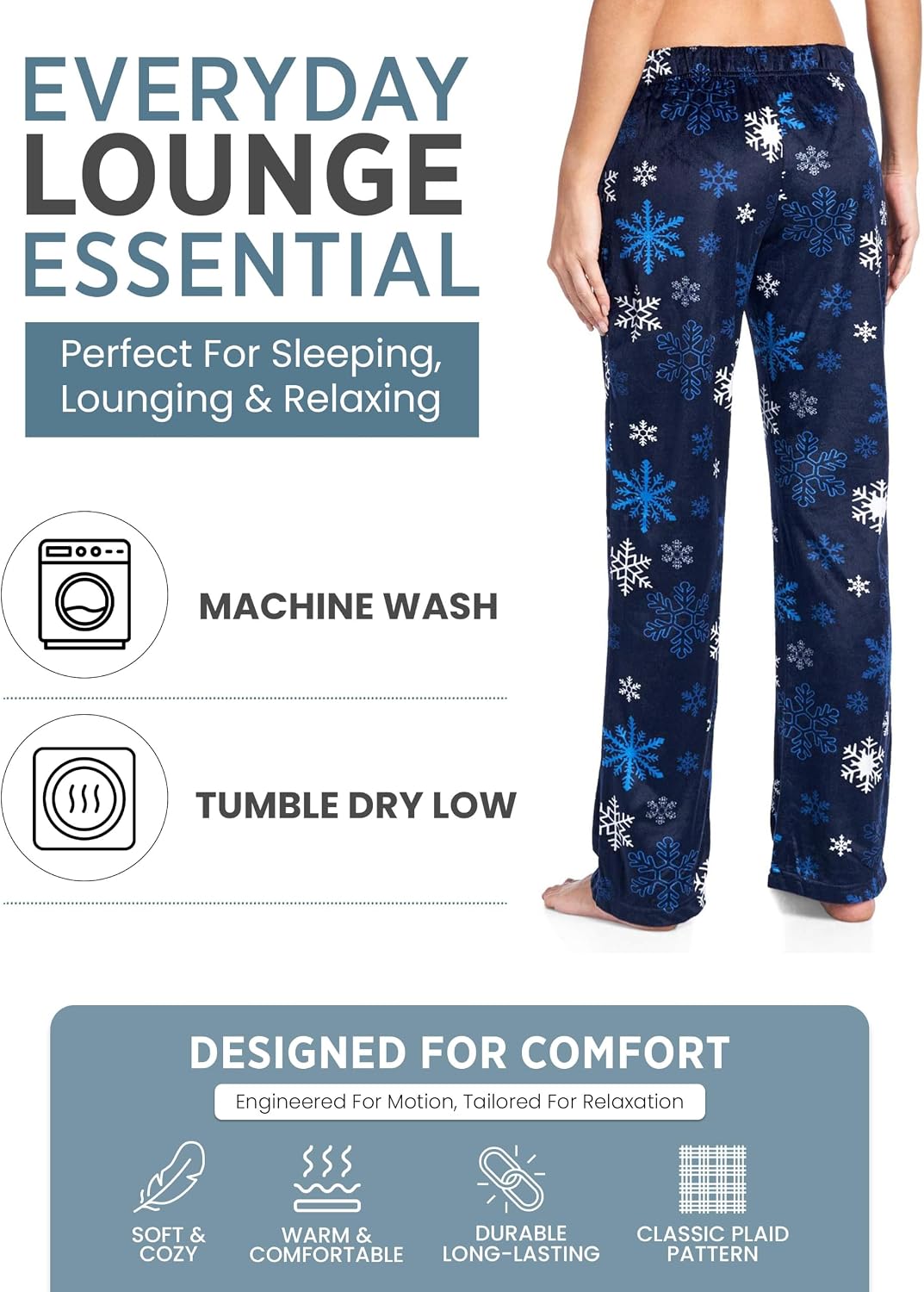 Ashford & Brooks Women's Plush Fleece Pajama Sleep Pants image 4