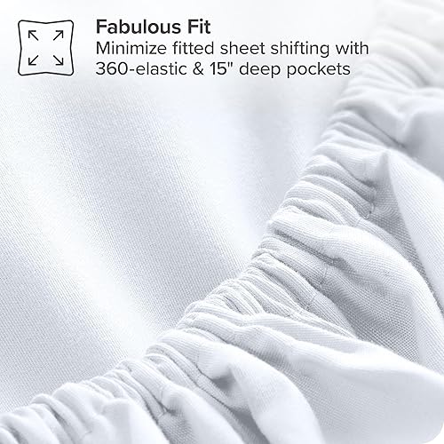 Miniatura 4 de Bare Home Bed-in-A-Bag - Juego de edredón y sábanas de 5 piezas, tamaño individual, alternativa de plumón de ganso, juego de cama ultrasuave de alta