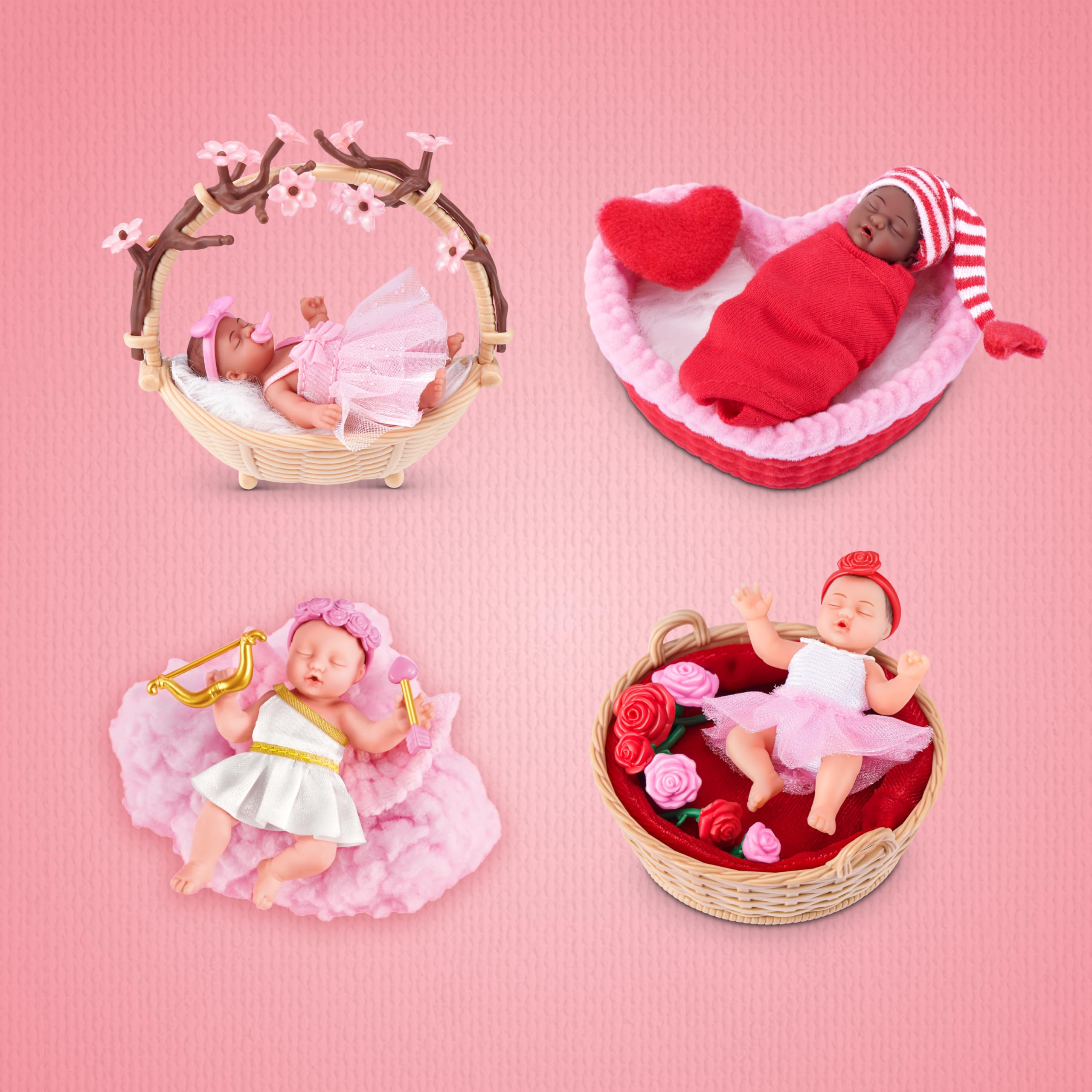 My Mini Baby Sweet Hearts 2 PACK by ZURU, Collectible Mystery Capsule Baby Doll with Accessories & Playset - Image 4