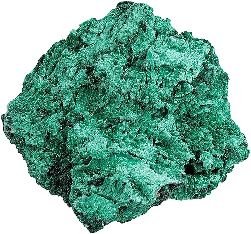 SUNYIK Piedra de racimo de cristal de malaquita natural cruda, rocas de cristal curativo de Reiki mineral para decoración del hogar, 0.33 libras