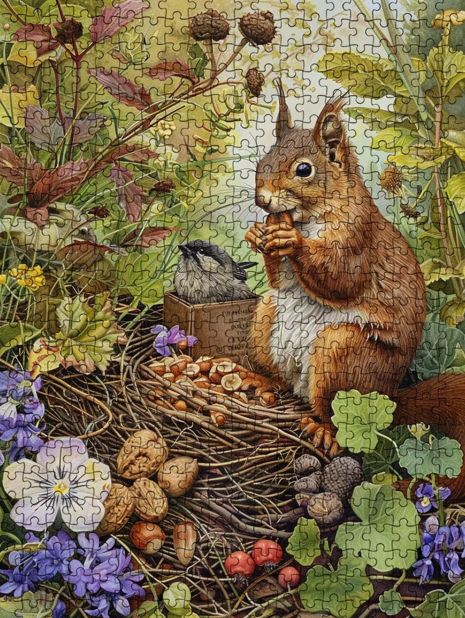 Puzzle 4000 Teile, NüSse Hamster Puzzle Erwachsene 4000, Klassische Puzzles, Puzzlespiele für Die Ganze Familie, Mit Schöner Verpackung, Dekoration Puzzles und Geschenke FNKL3-588