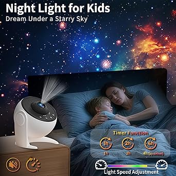 FlyLily Galaxy Projector for Bedroom, 13 in 1 Planetarium Star Projector with Solar System & Constellation, 360 Rotating Galaxy Light Projector, Space Night Light Projector for Kids Adults Gifts