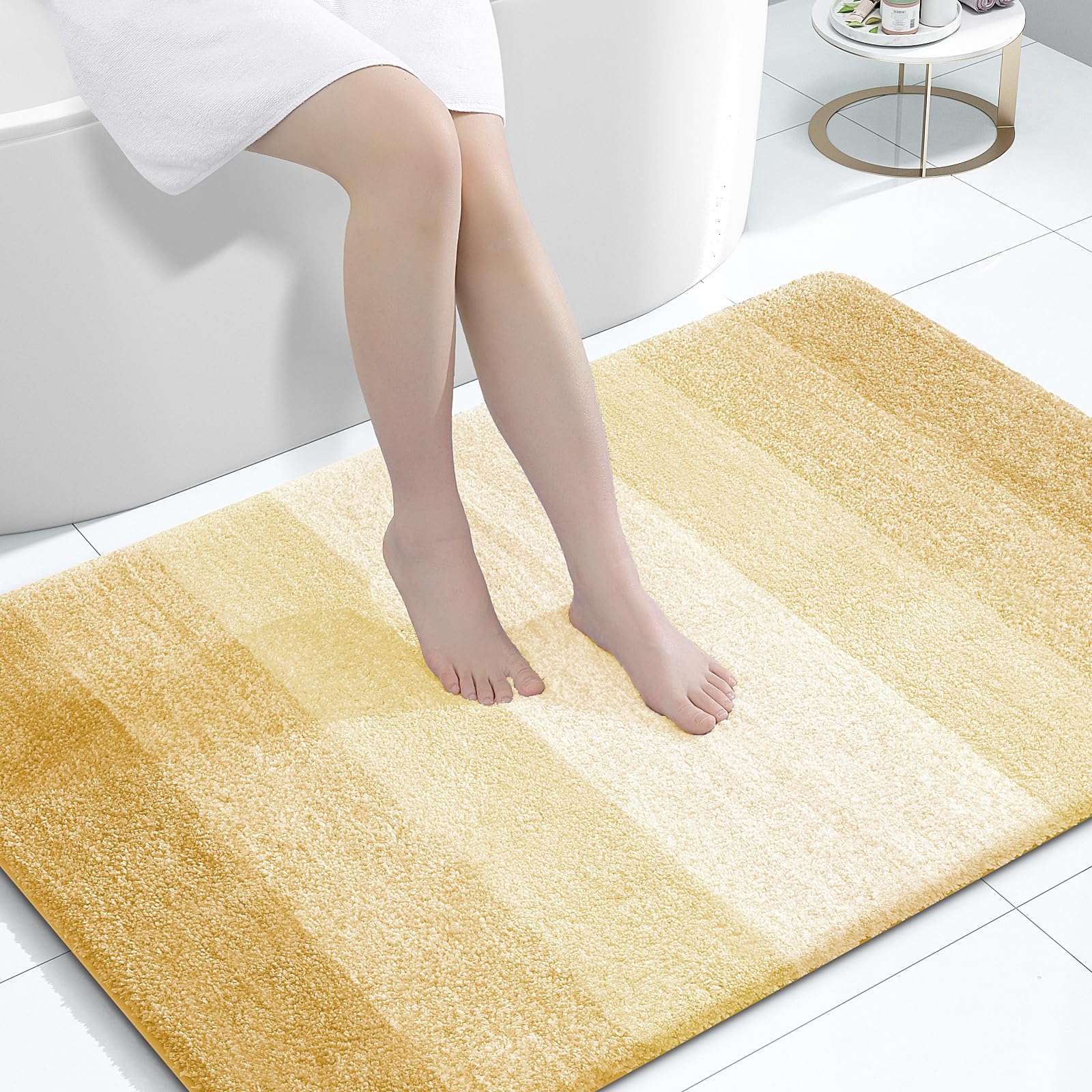 OLANLY Large Bathroom Rugs 44x32, Extra Soft Absorbent Microfiber Bath Rugs