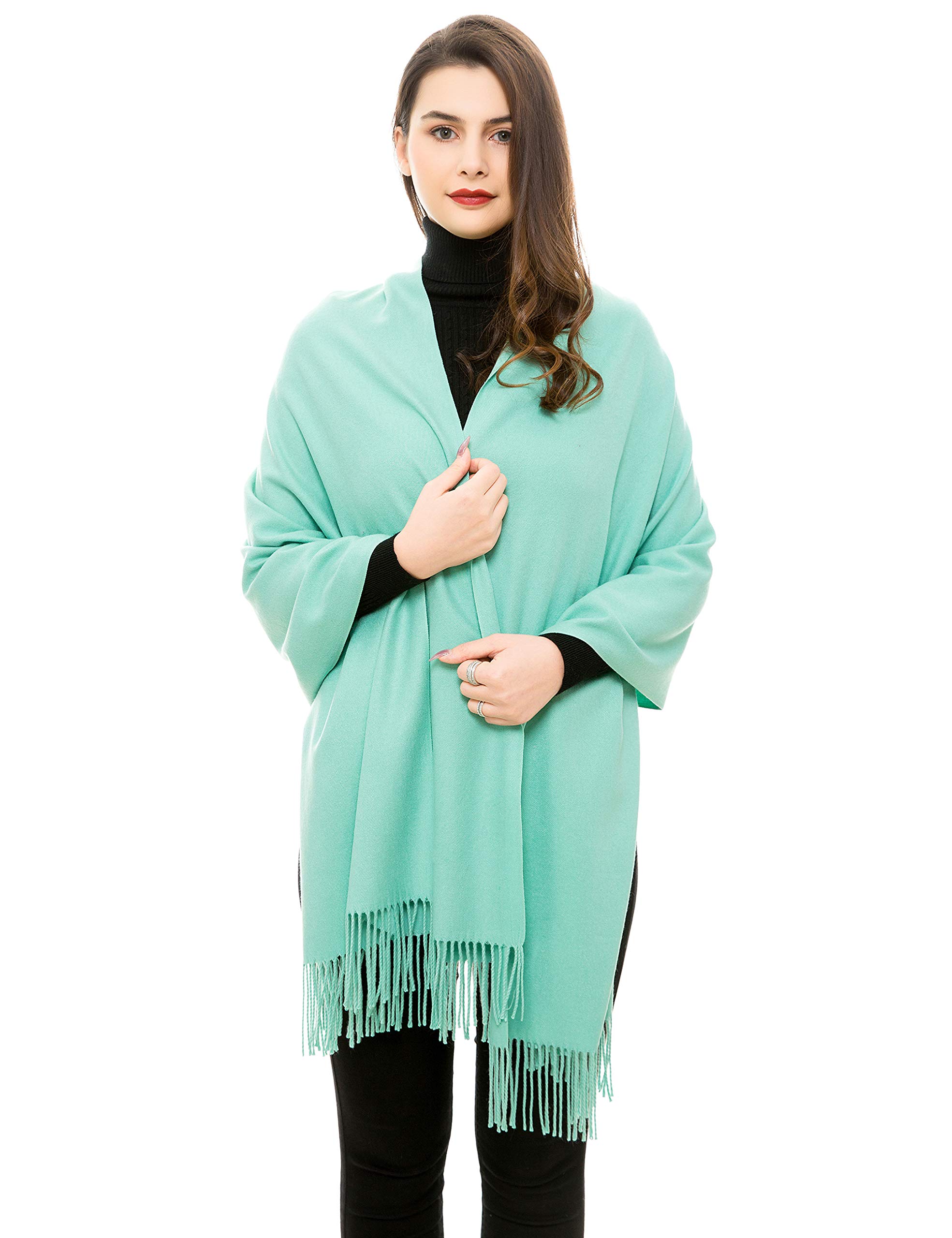 REEMONDE Womens Scarf Pashmina Shawls Wraps Stole for Evening Dress Wedding Bridal Bridesmaid Shawls