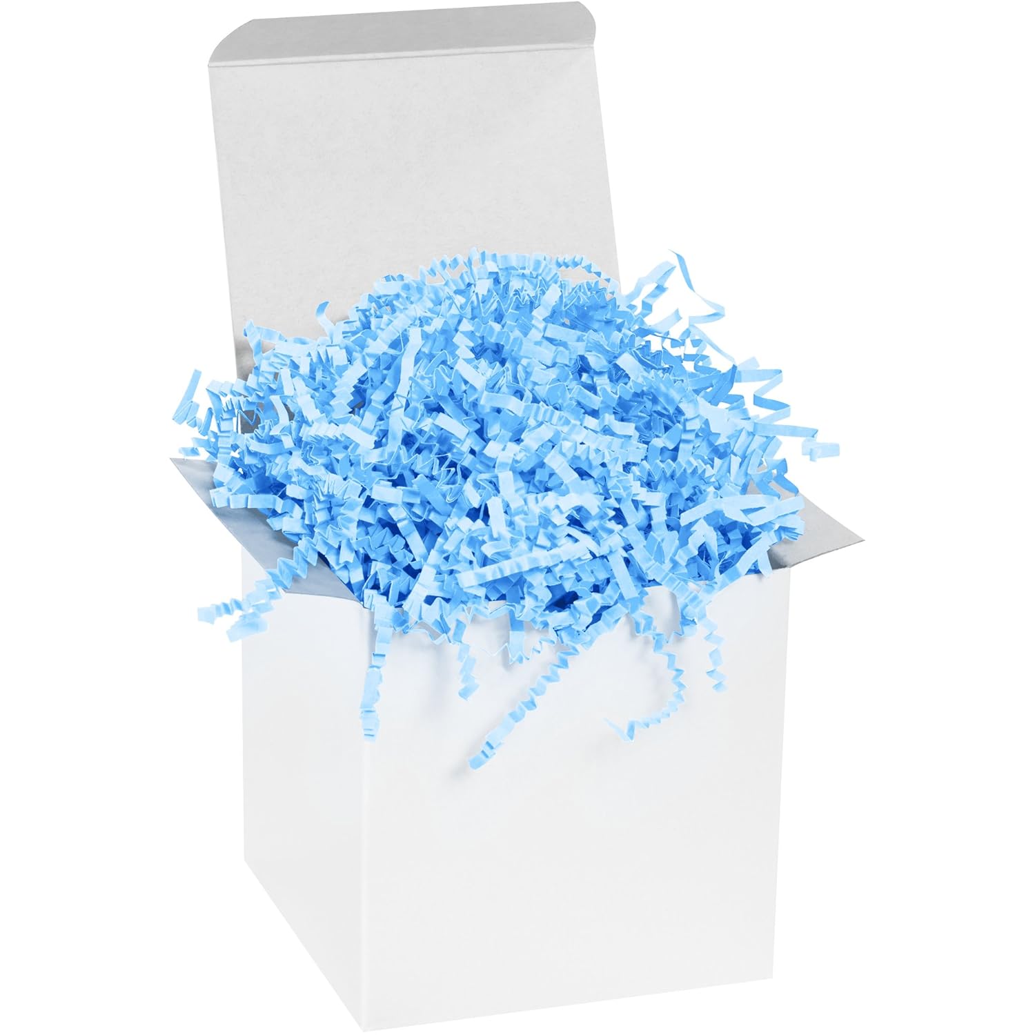 Ship Now Supply Ship Now 10 lb. Light Blue Crinkle Paper Packing, Shipping, and Moving Box Filler Shredded Paper for Box Package, Basket Stuffing, Bag, Gift Wrapping, Holidays, Crafts, and Decoration
