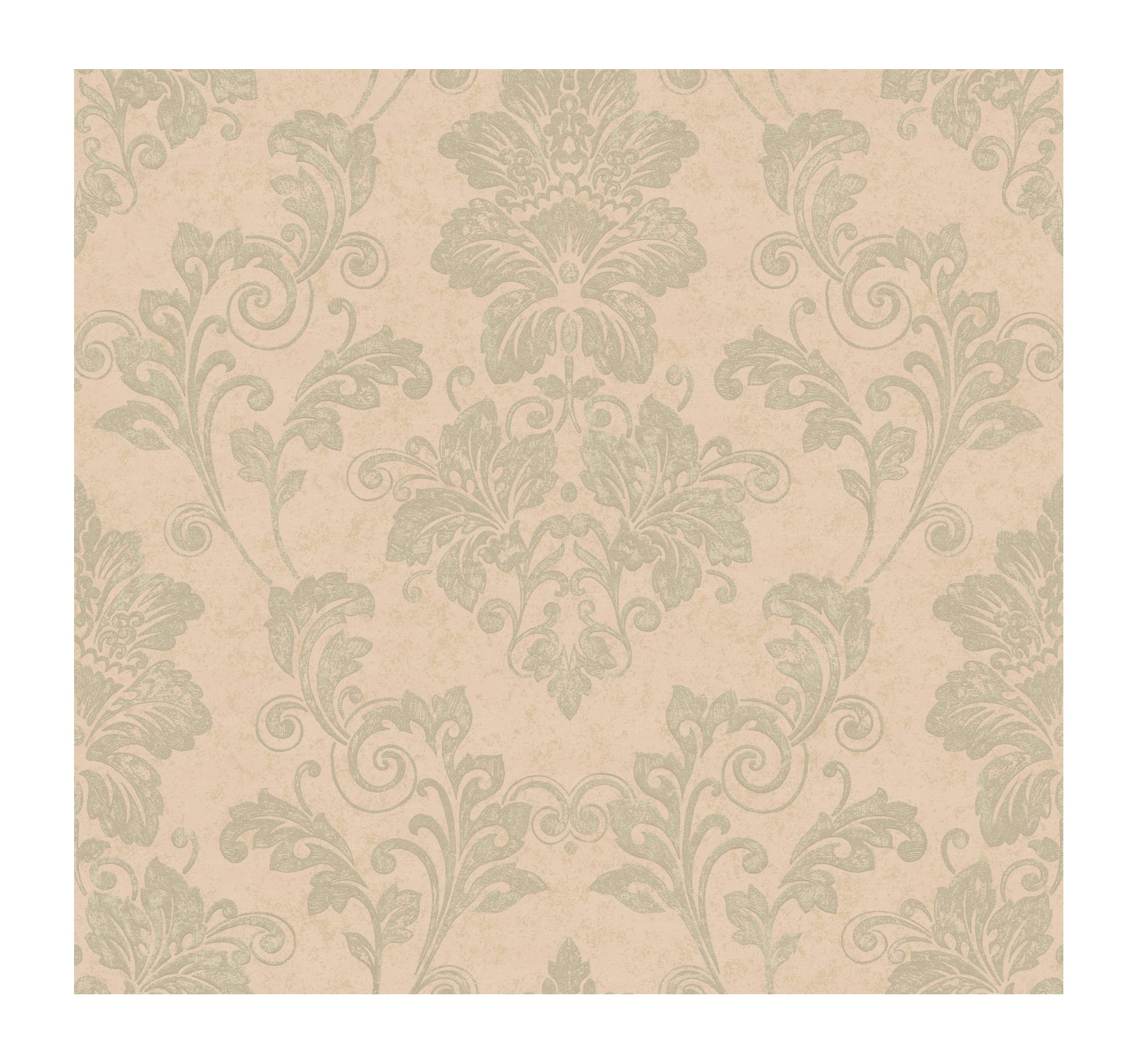 Papier peint Damas York Wind River pour créer un salon cosy teinte taupe