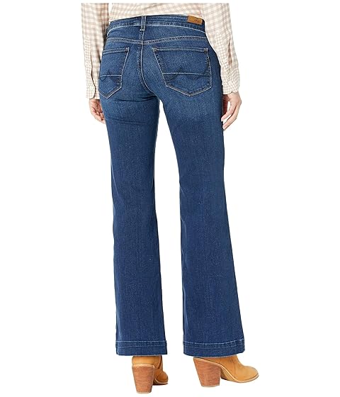 trouser mid rise stretch kelsea wide leg jean