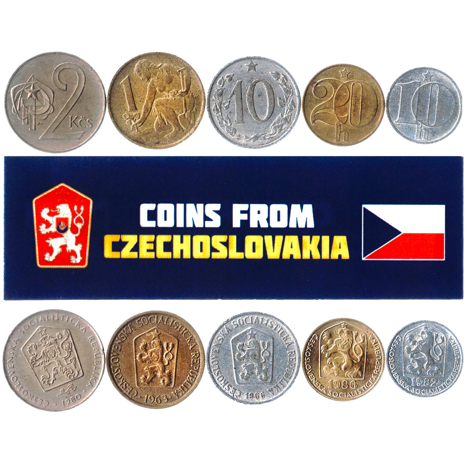 Hobby of Kings Different Coins - Old, Collectible Czechoslovakian