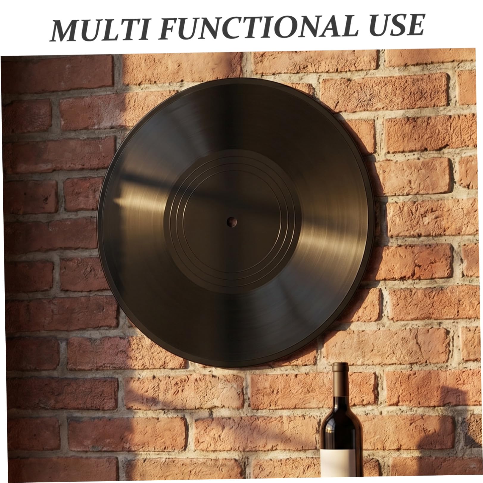 PRETYZOOM 12 Pezzi Decorazione da Muro Disco in Vinile Retrò per Casa Ornamento Appeso con Tema Musicale e Design Unico