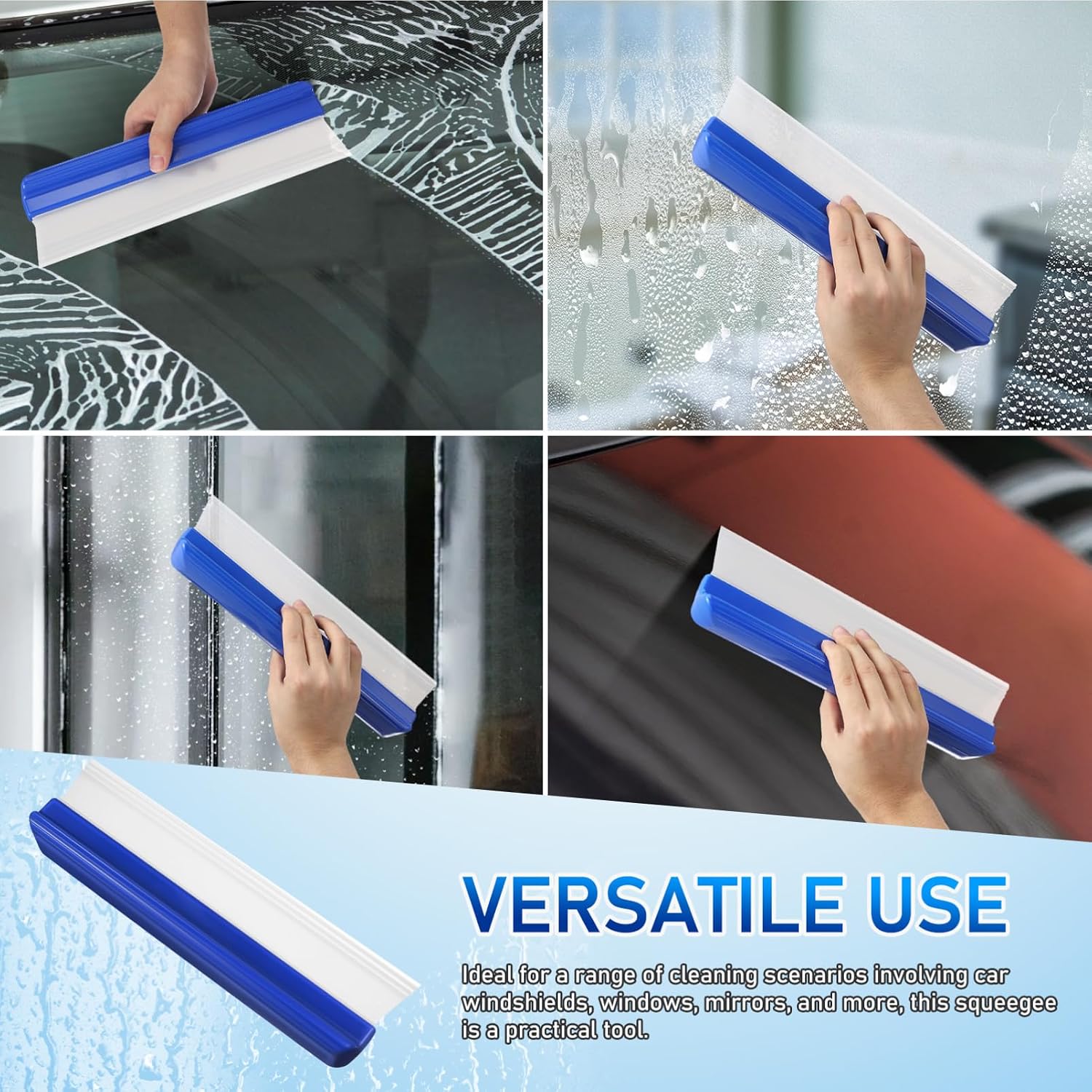 Car Drying Squeegee,12.6in Professional Automotive Wiper,Car Squeegee,Silicone Auto Dryer,Upgrade 3 Layer Sink for