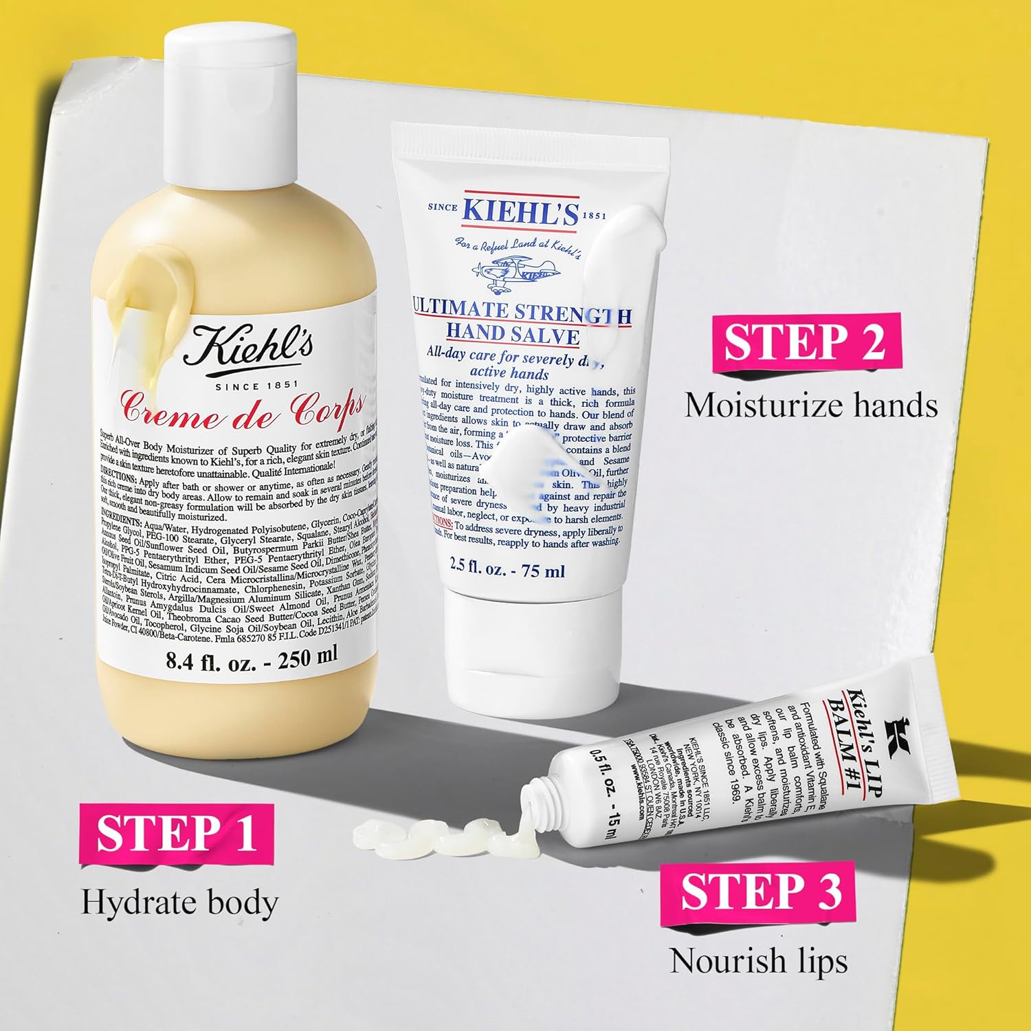 packaged Kiehl's set displayed on shelf