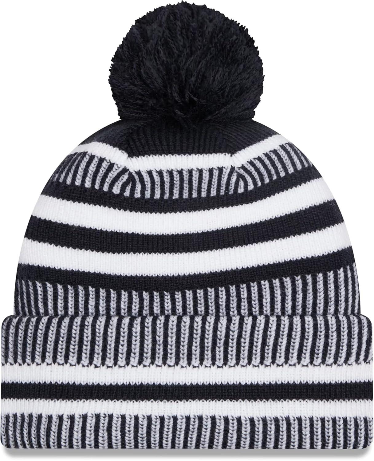 New Era Penn State Nittany Lions Blue Sideline Sport Cuff Beanie Hat with Pom - NCAA Cuffed Winter Cap