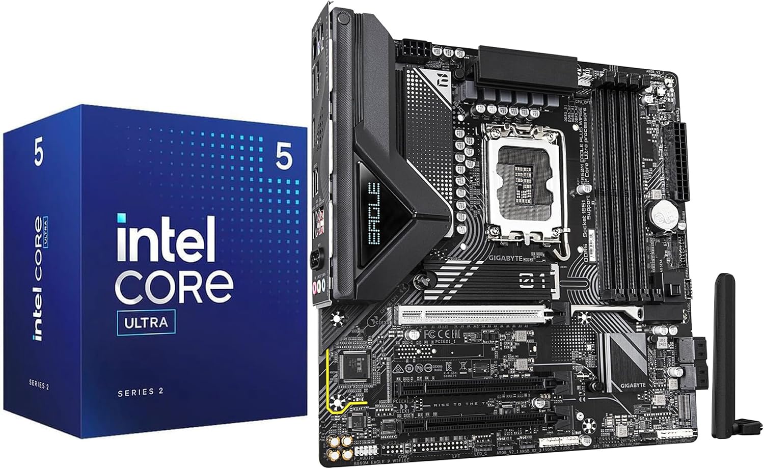 Micro Center CPU Motherboard Combo DDR5 mATX lga1851 mobo Processor Bundle