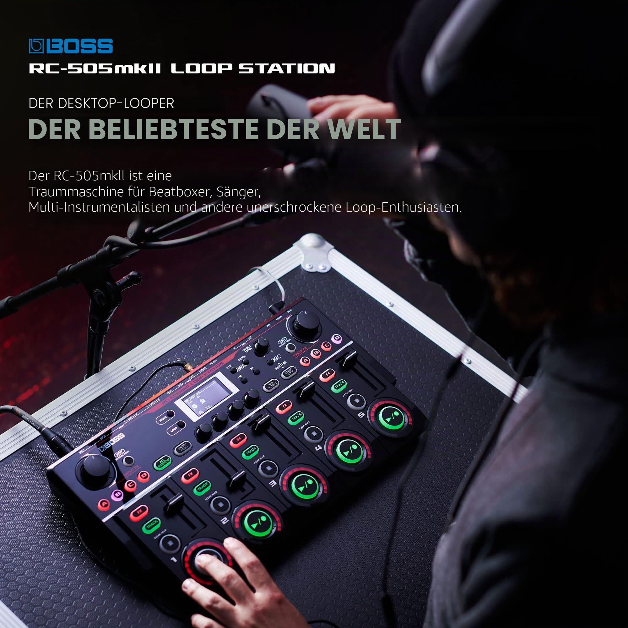 Boss RC-505 MK2 Loop Station & Shure SM58SE Dynamisches Gesangsmikrofon mit Nierencharakteristik und An/Aus-Schalter für professionelle Live-Auftritte und Studioaufnahmen - (Kein Kabel enthalten)