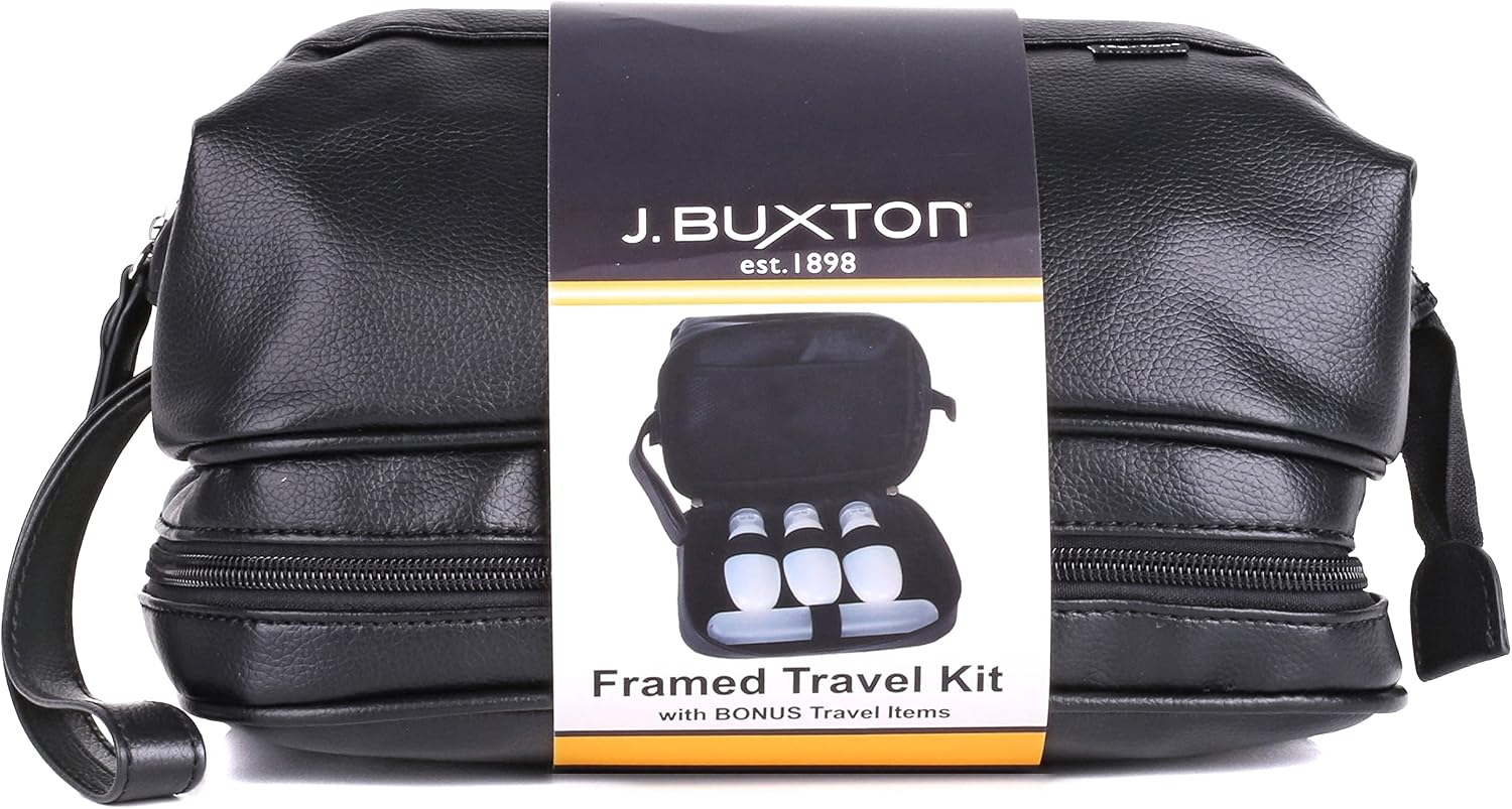 J. Buxton Travel Kit with Gifts Black