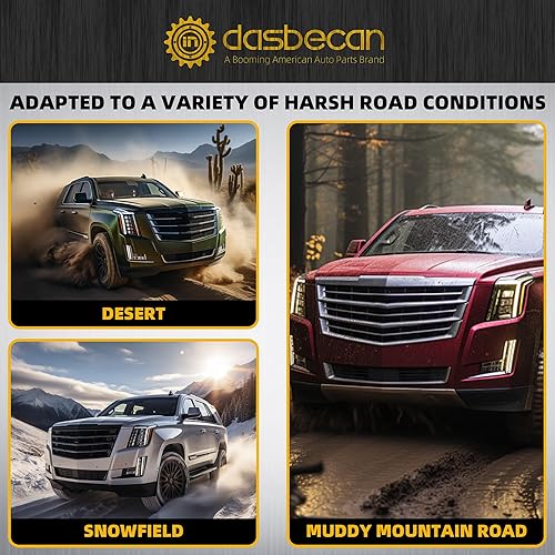 Vista 11 de Dasbecan 2 amortiguadores delanteros con resorte magnético compatible con Cadillac Escalade Chevy Suburban Tahoe GMC Yukon XL Sierra 1500 Reemplazo