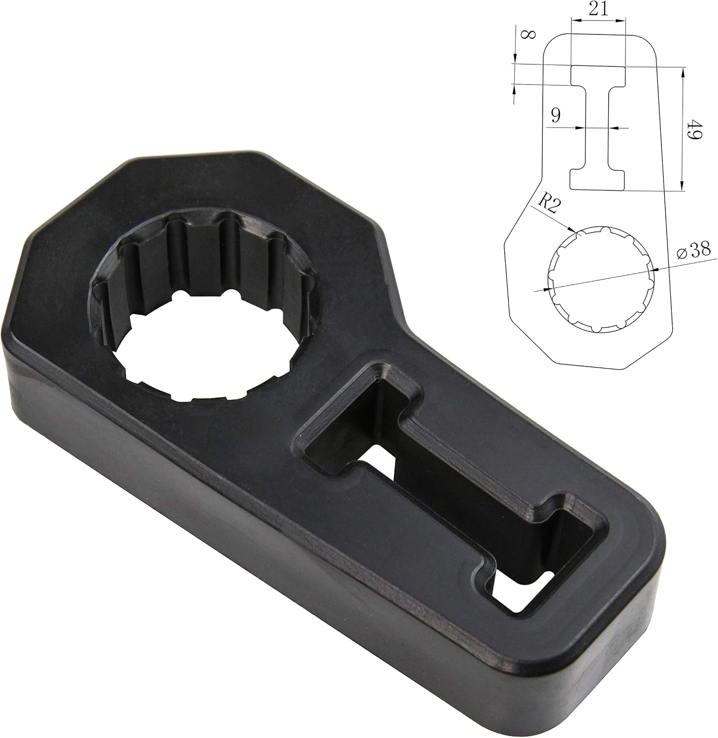 C&T Jack Base and Handle Keeper Compatible with Hi Lift Jack Accessories Handle Bar Protector,2 Piece,Off Road Base,Red & Black,Alleviate Jack Hoisting Sinkage
