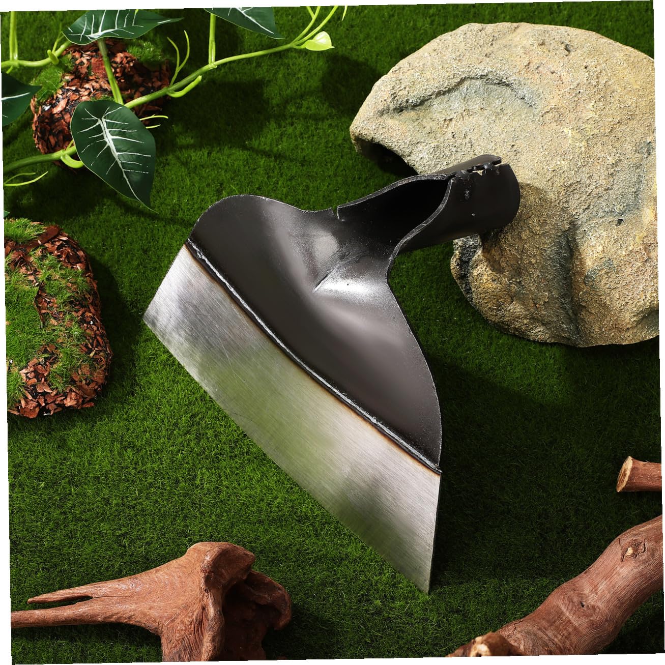 Hohopeti da Giardino in Acciaio 235 CM per Diserbo e Dissodamento Utensile Agricolo Robusto senza Manico per Orto e Giardinaggio