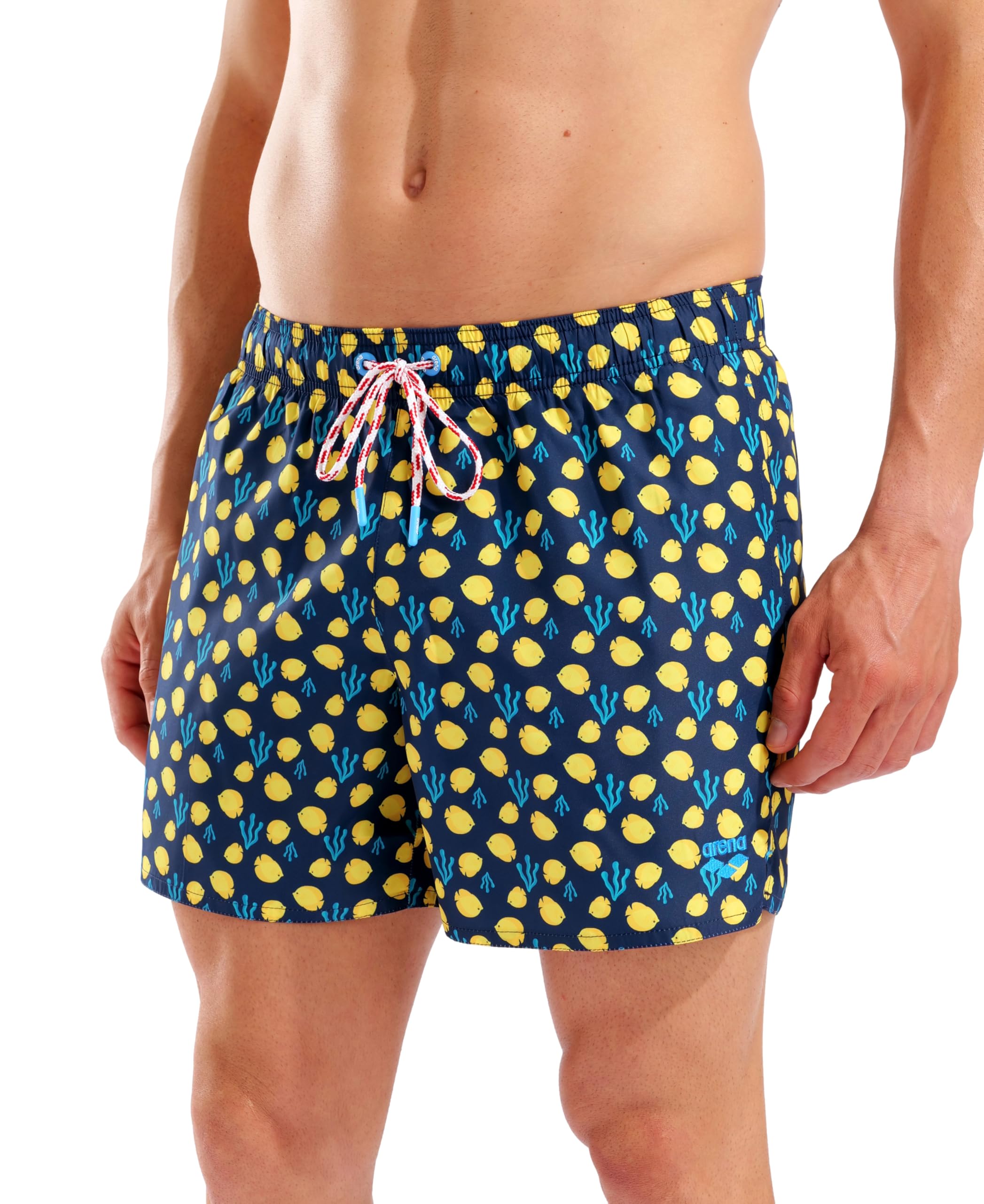 ARENA Men's Water Prints Beach Short AO, Color 805-SWIMMING Pool, Size XXL 805 - Swimming Pool XX-Large