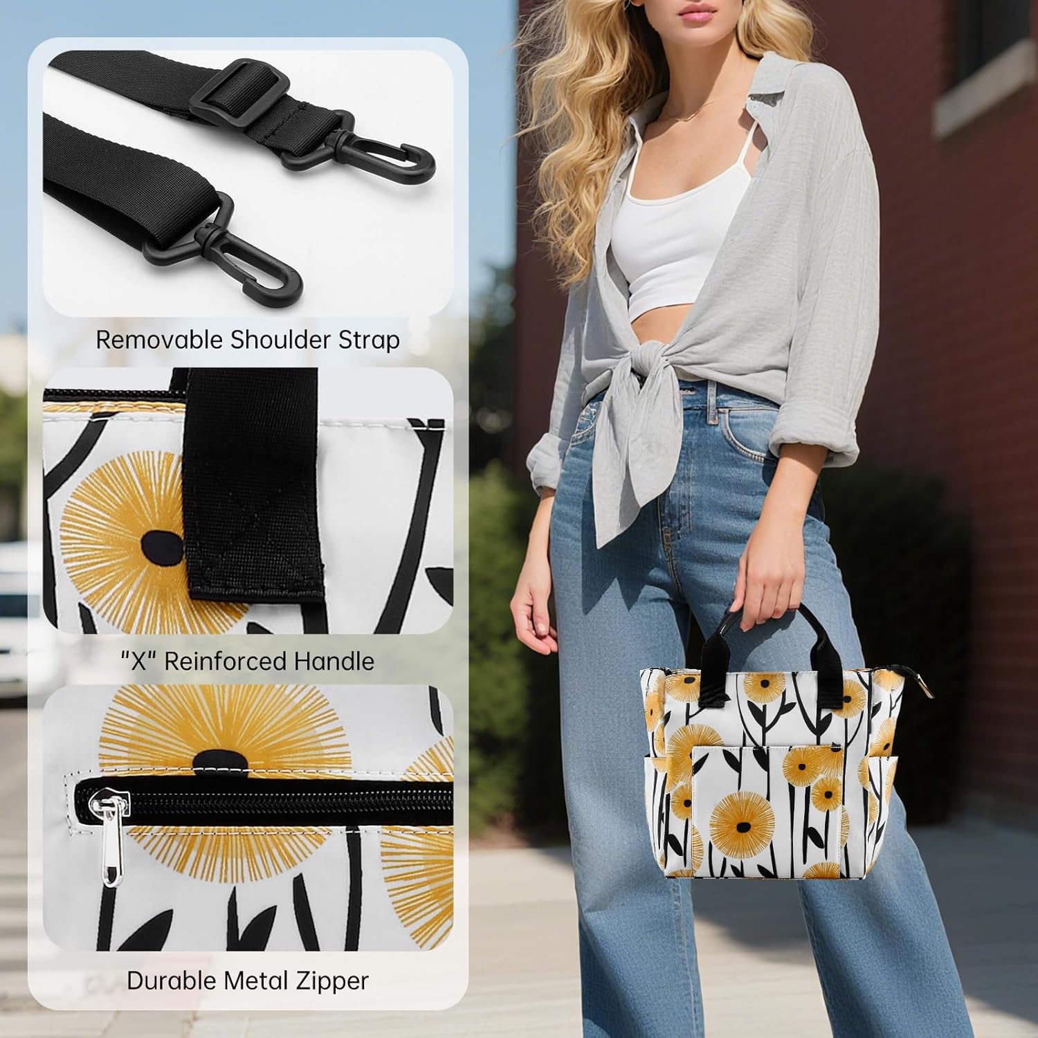 Crossbody Shoulder Bag for Women - Water Resistant Casual Handbag Purse with Multiple Pockets, Adjustable Strap