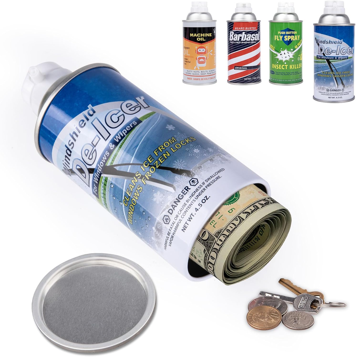BarGifts Hidden Safe Fake Spray Can with Hidden Compartment, Hidden Storage Keep Your Valuables Safe Like Money, Keys, and Jewelry- Foam
