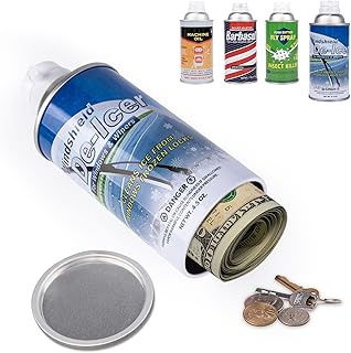BarGifts Hidden Safe Fake Spray Can with Hidden Compartment, Hidden Storage Keep Your Valuables Safe Like Money, Keys, and Jewelry- Blue
