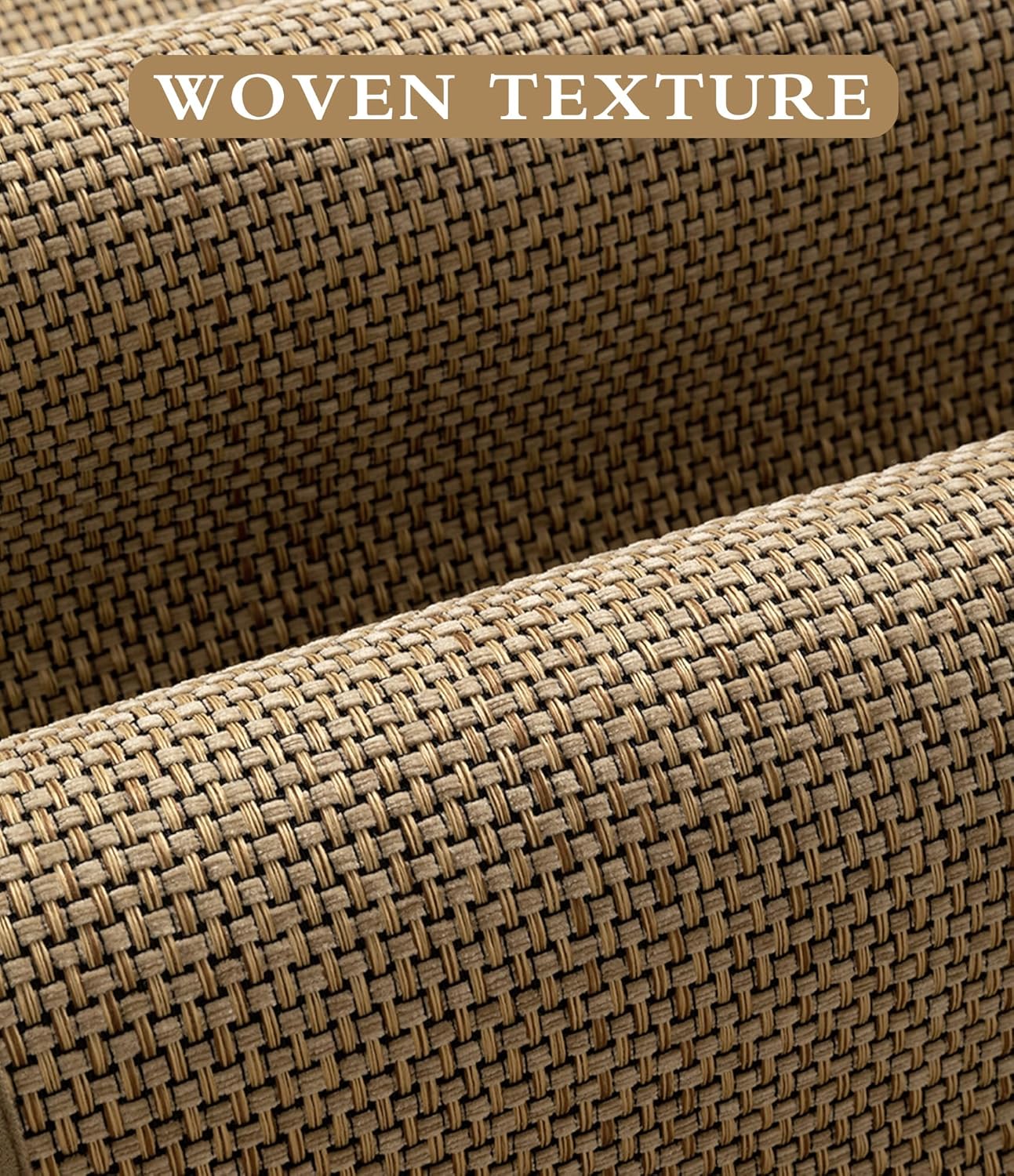 YIHOUSE Bathroom Rugs Sets 2 Pieces, Beige Ultra Thin Bath Mats Fit Under Door, Absorbent Quickly Dry Rubber Backing Braided Bath Mat Set, Non Slip Washable Bath Rugs for Bathroom Floor, Beige - Image 5