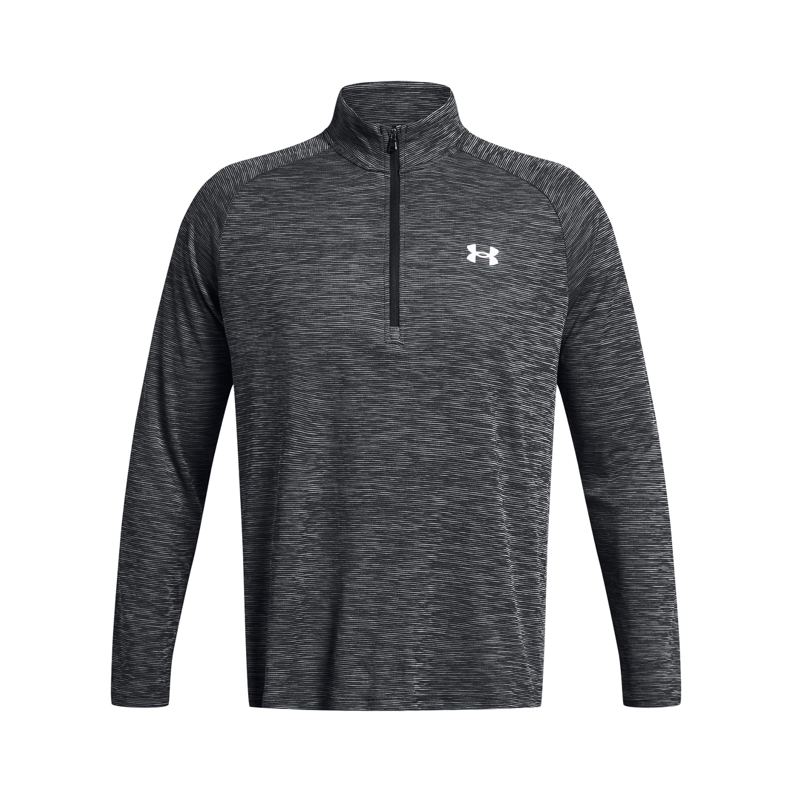 Under Armour Manches Longues Tech texturées Semi-zippées pour Homme, Castlerock/Castlerock, Taille M