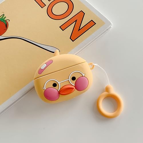 Miniatura 2 de Compatible con Beats Studio Buds 2021 Duck Case Cover Accessories Silicone Skin 3D Cool Cute Cartoons Case con llavero para mujeres, niñas, hombres