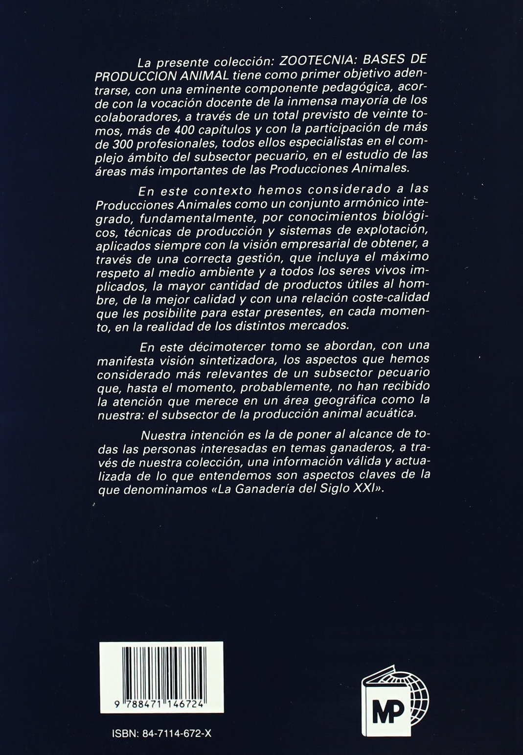 Producción animal acuática.Tomo XIII (Acuicultura, Piscicultura)