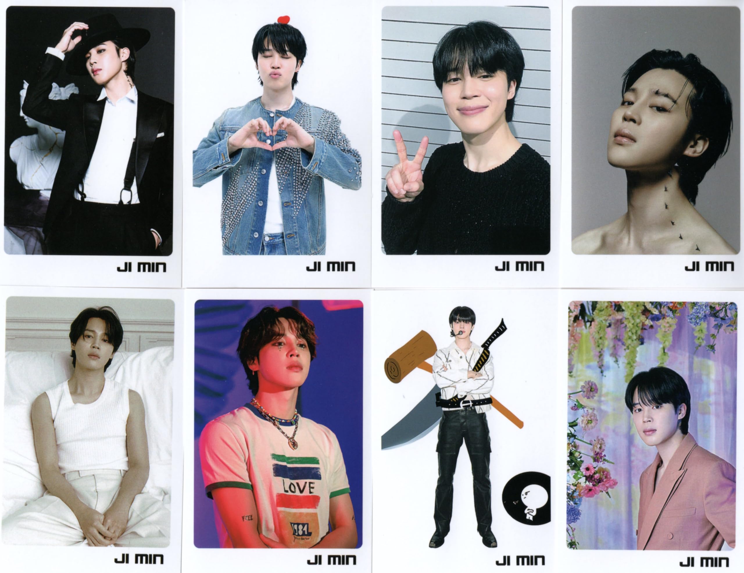 Amazon.co.jp: ジミン グッズ フォトメッセージカード 56枚 トレカ