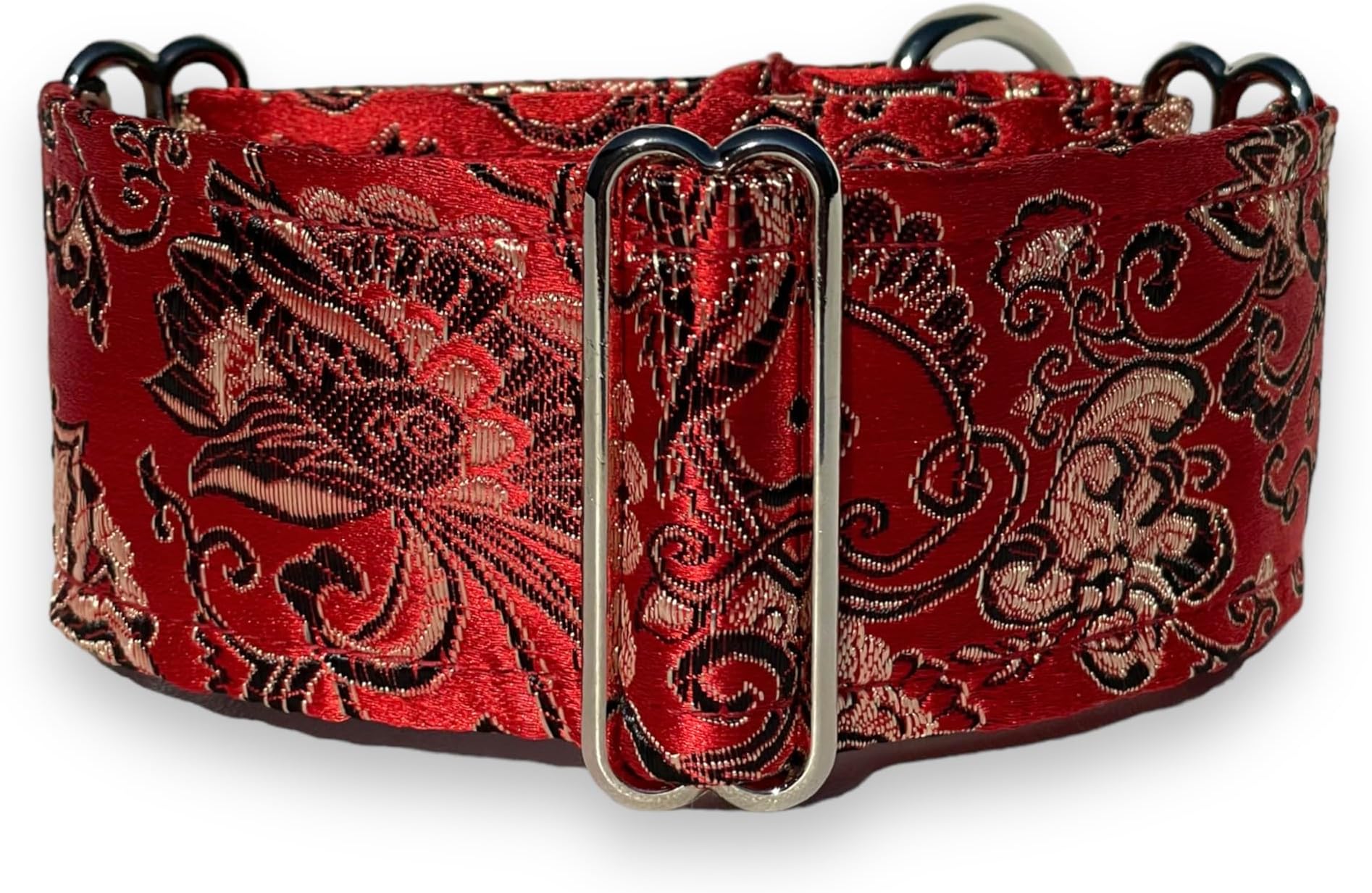 Extra Soft Martingale Dog Collar for Greyhound Saluki Whippet and Other Breeds with Similar Neck 2" Wide (11"-14")