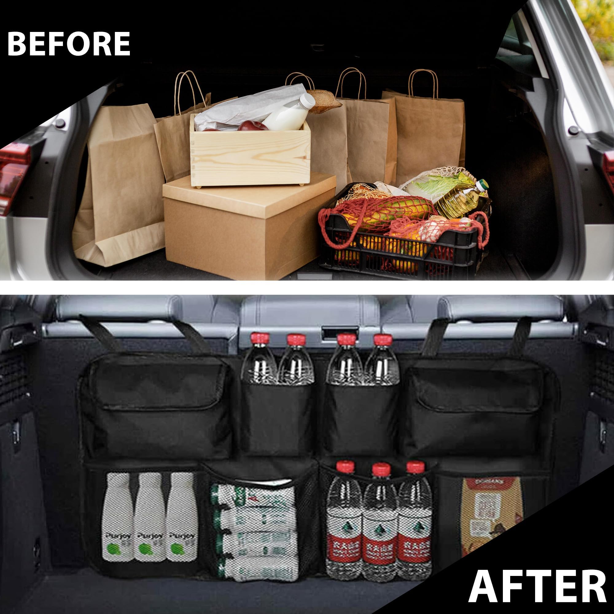 Organizador De Maletero De Coche para Peugeot 406 407 408 607, Bolsa Organizadora para el Maletero Organizador De Coche Plegable Impermeable