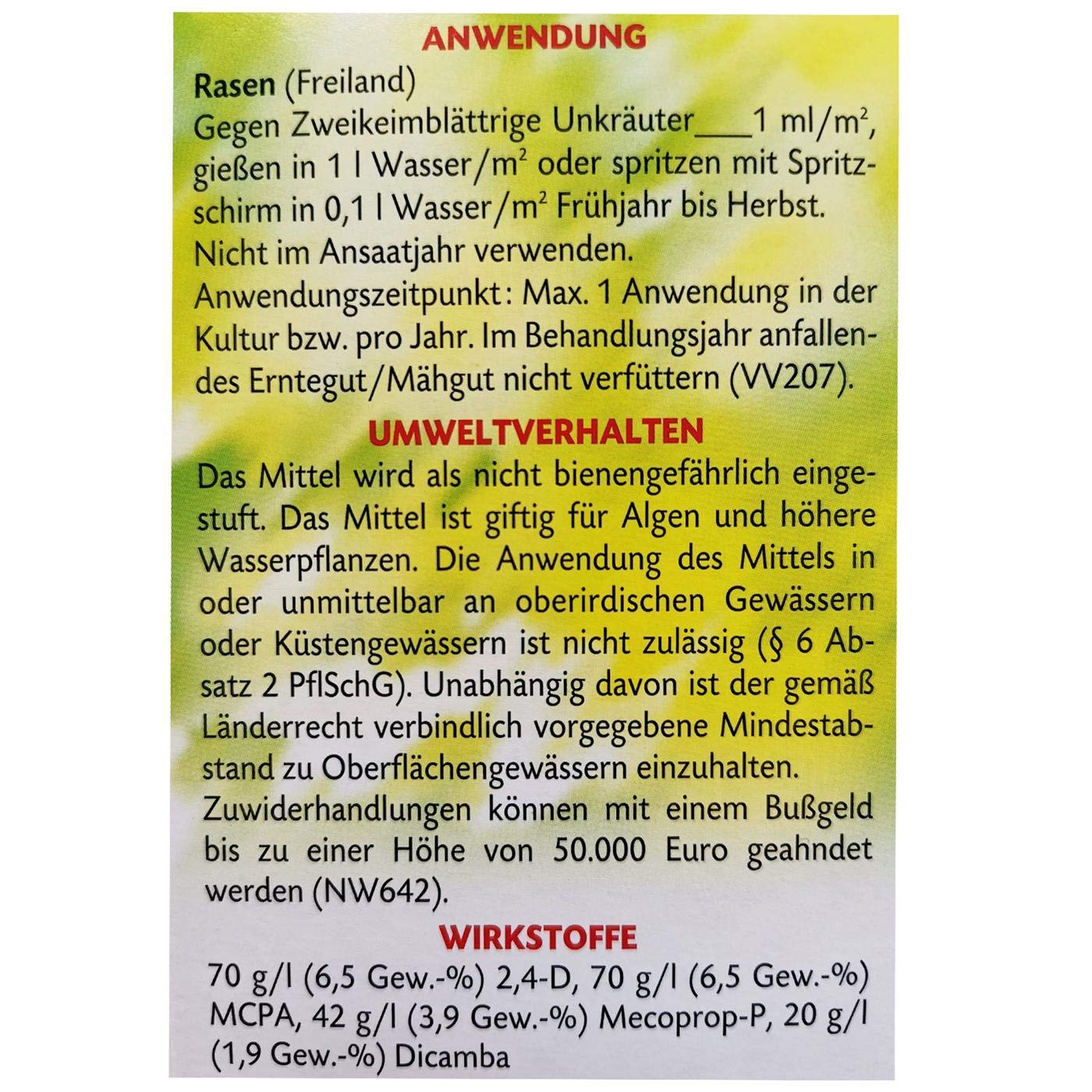 Dr. Stähler Dicotex RasenUnkraut-Frei 500 ml