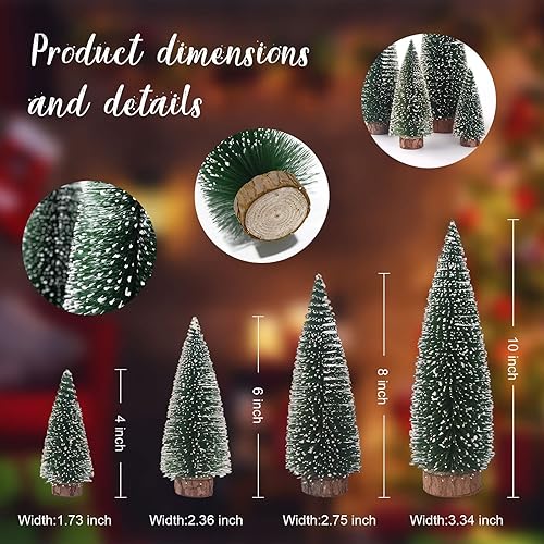 Miniatura 4 de Árbol de Navidad de escritorio en miniatura para árbol de Navidad, decoración de árbol de Navidad