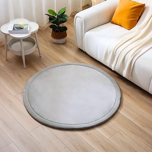 Miniatura 13 de Hakuna Matte - Alfombra de terciopelo coral elegante para bebé con espuma viscoelástica de alta densidad y 1 pulgada de grosor, antideslizante, no