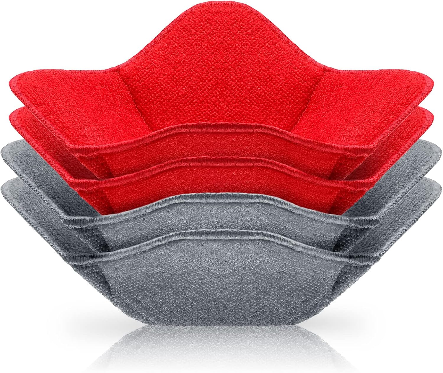 Patelai 4 Pcs Microwave Bowl Holders Hot Bowl Cozy Holder for Hot Food Soup