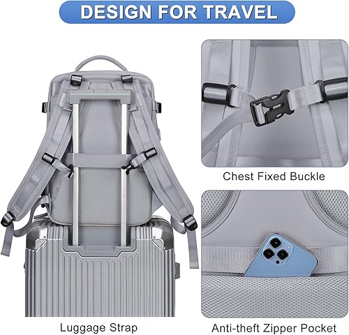 Miniatura 7 de Coofay Casual o Versátil, A-gris, Grande, Mochilas Daypack