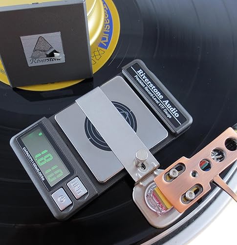 Miniatura 15 de Riverstone Audio Medidor de presión de fuerza de seguimiento de lápiz giratorio de nivel de registro de precisión, 3.53 oz, resolución de 0.00 oz