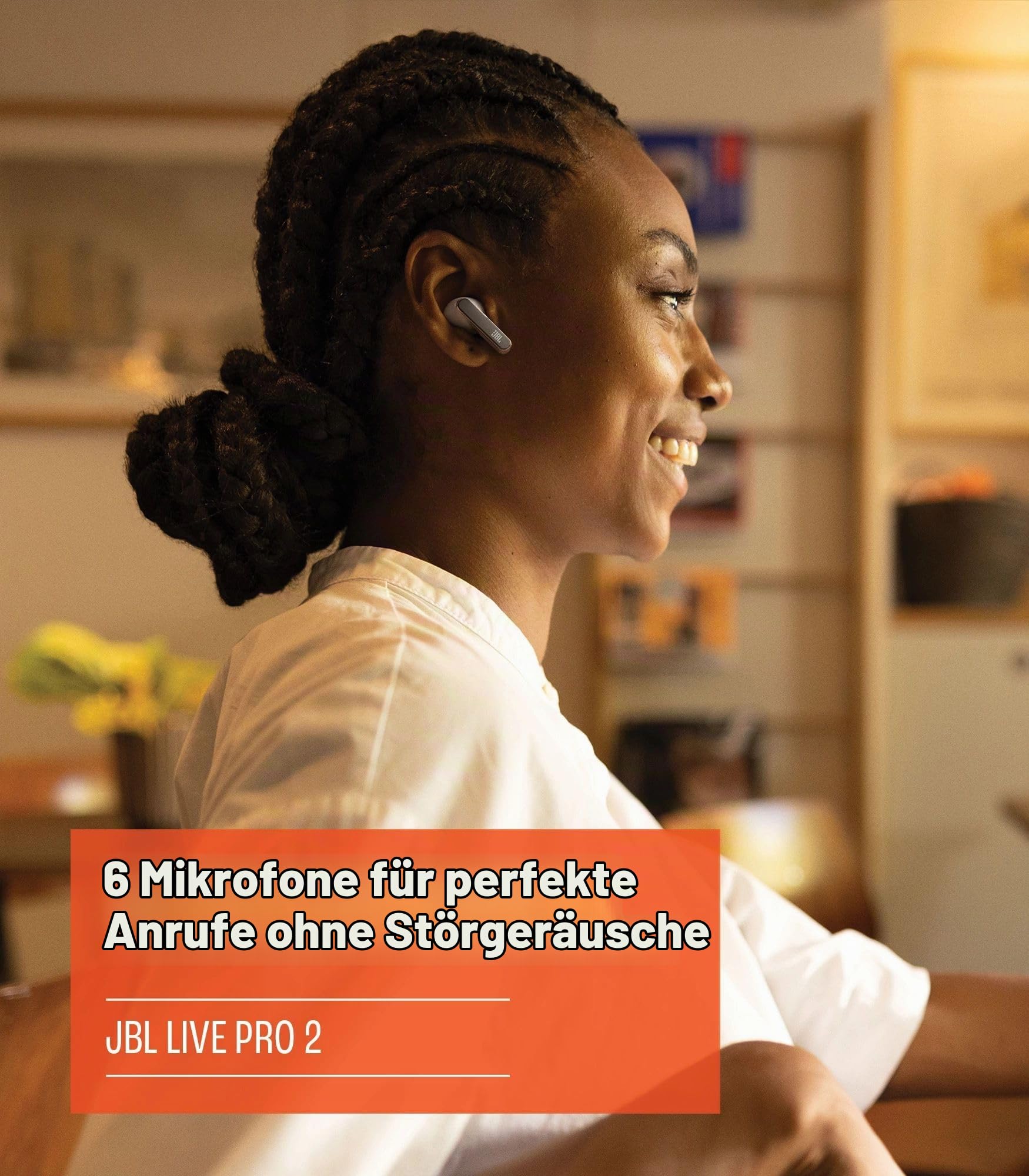 JBL Live Pro 2 TWS – Wasserdichte, True-Wireless In-Ear-Kopfhörer mit Noise-Cancelling - Rosa – Mit bis zu 40 h Musikwiedergabe