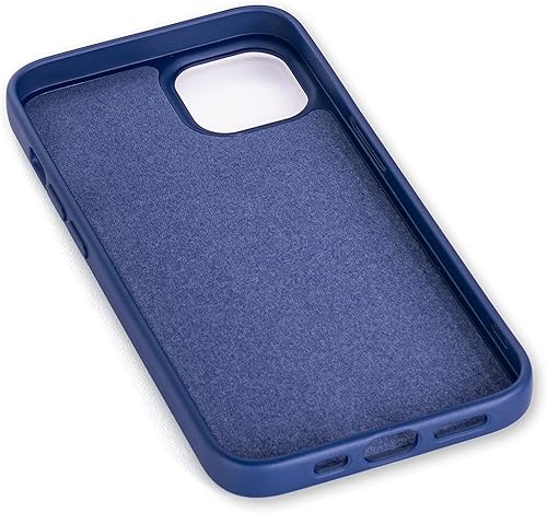 Miniatura 5 de Dockem Funda tipo cartera para iPhone 13 Pro Max con carcasa de silicona líquida, placa de metal integrada para montaje magnético y 2 bolsillos para