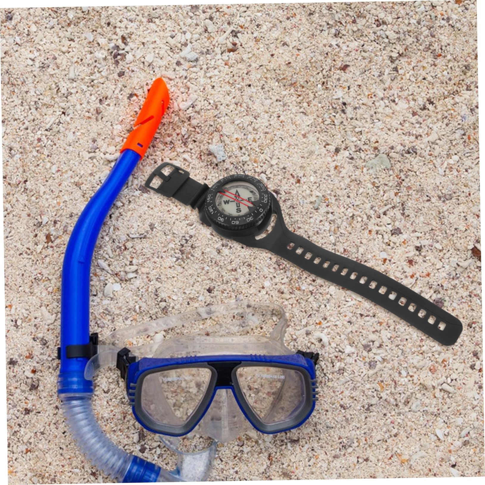 Anneome Brújula de Buceo Resistente al Agua y Presión para Camping y Senderismo Brújula de Muñeca Portátil Luminosa Emergencia para Navegación Exteriores