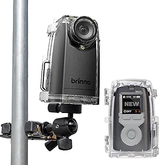 Brinno Time Lapse Camera BCC300-C Bundle, Outdoor Construction Jobsite Plant Weather - HDR FHD1080P Timelapse Camera LCD Screen - Extended Battery Life IPX4 Water-Resistant Housing and Clamp