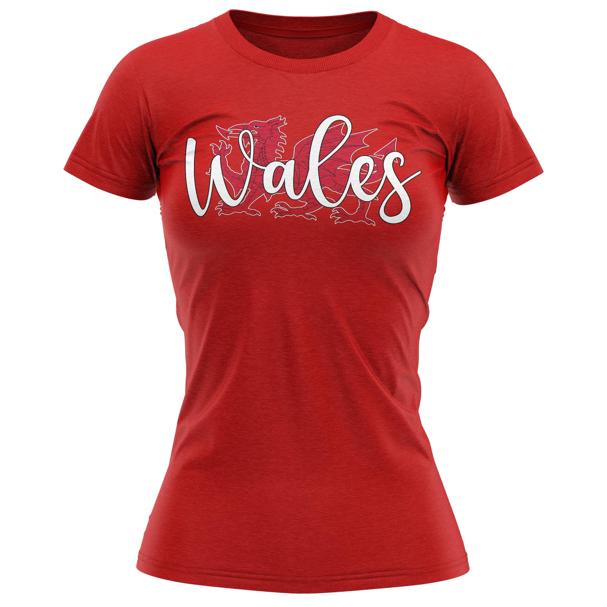 T-shirt Pour Femme Ligne Supporter Du Pays De Galles Rugby 2020/21