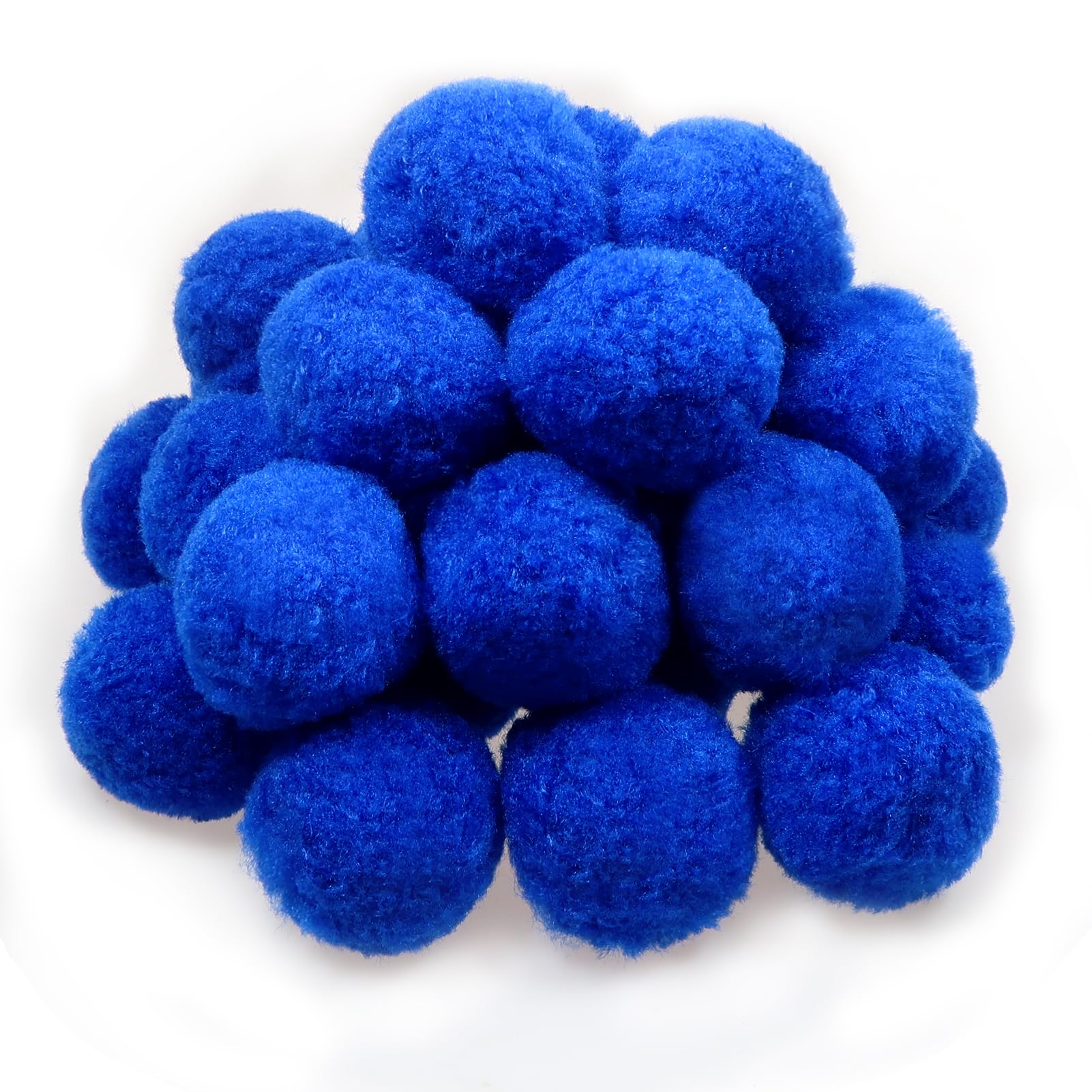 TOAOB 30pcs 5cm Large Pom Poms Balls Dark Blue Fluffy Pompoms for DIY Crafts Decorations